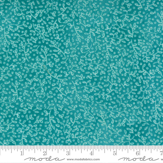 Carolina Lilies Teal by Moda