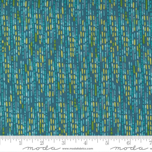 Carolina Lilies Teal by Moda