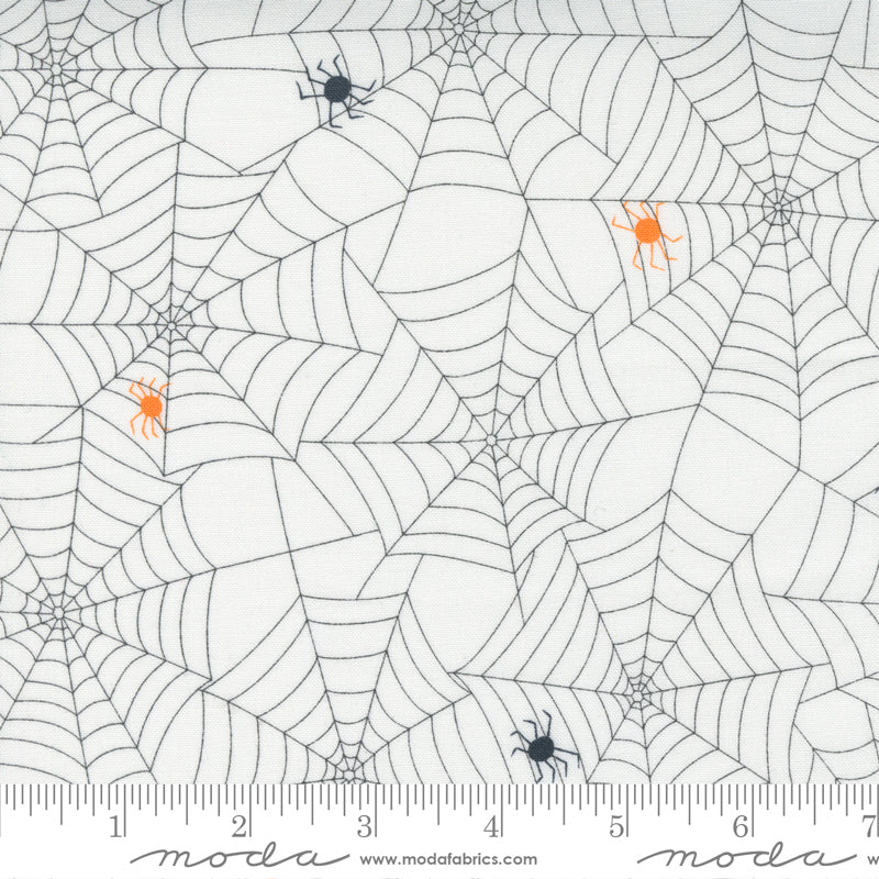 Too Cute To Spook -  White with Spider Webs
