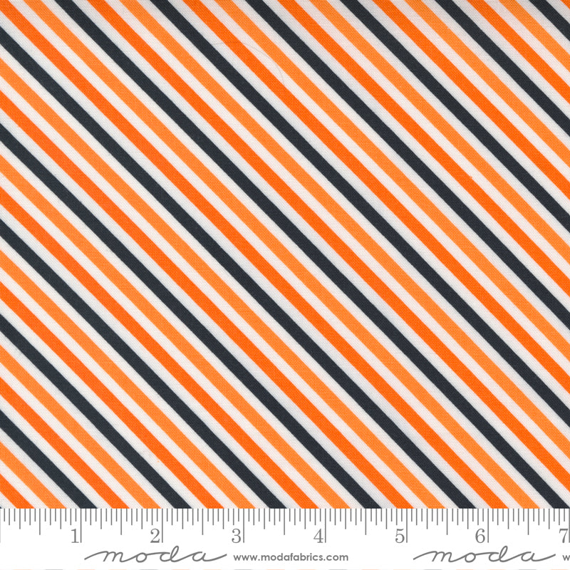 Too Cute To Spook - White Multicolor Stripes