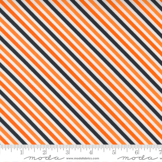 Too Cute To Spook - White Multicolor Stripes