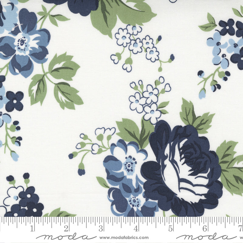 Dwell Cottage Cream Blue