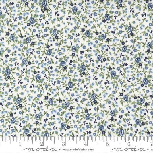Dwell Pin Dot Cream Blue