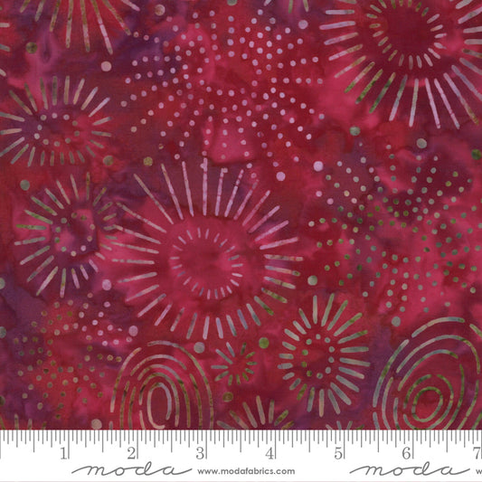 Sunny Day Batiks Raspberry by Moda