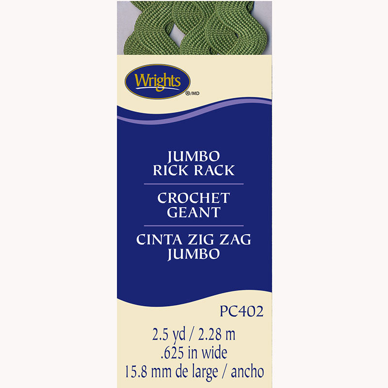 Rick Rack - Jumbo  - Green