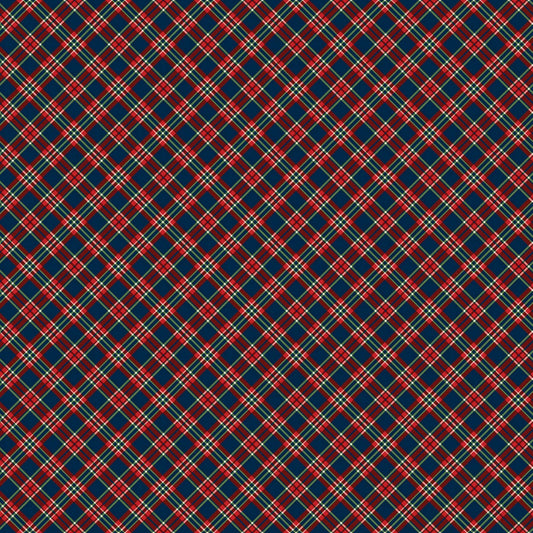 Christmas Traditions Navy Multi Plaid 24555-49