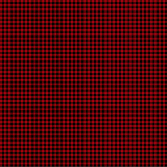 Santa's Tree Farm - Red Black Plaid 24738-24