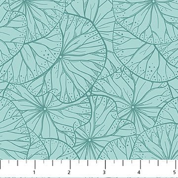 Water Lilies - Seafoam Lilly Pad 25064-64