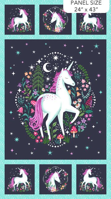 Unicorn Dreams Panel 24x43