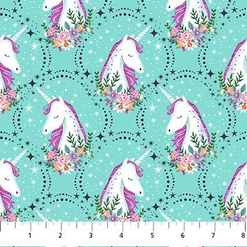 Unicorn Dreams Turquoise Unicorn Portrait