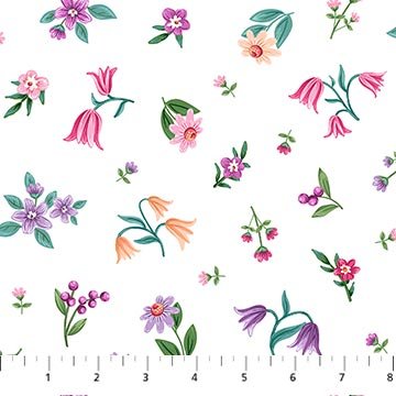 Unicorn Dreams White Mulit Flower Toss