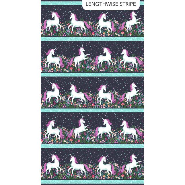 Unicorn Dreams Border Stripe
