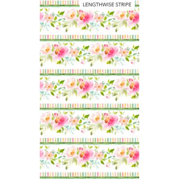 Sweet Surrender - White Multi Border Stripe