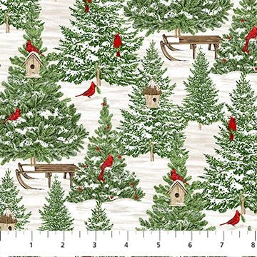 Beary Merry Christmas - Forest (White Multi)