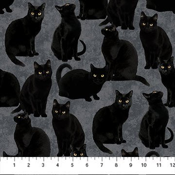 Hallow's Eve - Black Cats (Gray Black)
