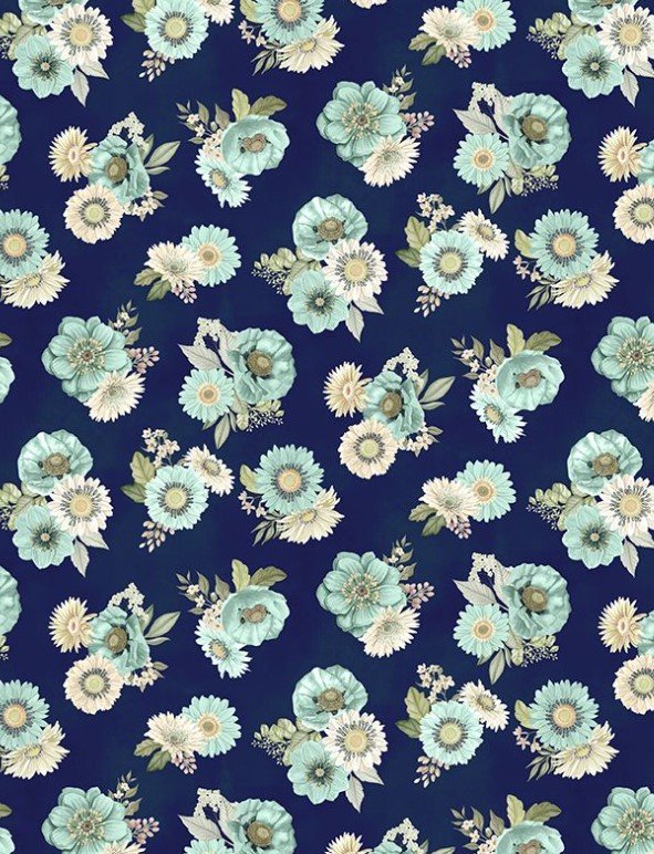 Blissful - Floral Toss Navy - 3017-27646-471