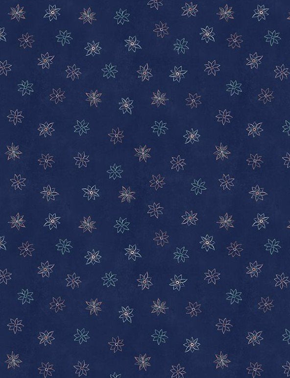Blissful - Floral Foulard Navy - 3017-27649-434
