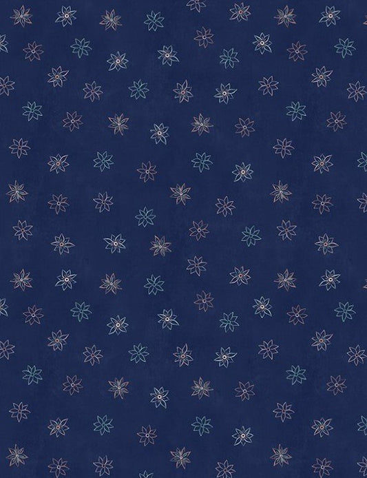 Blissful - Floral Foulard Navy - 3017-27649-434