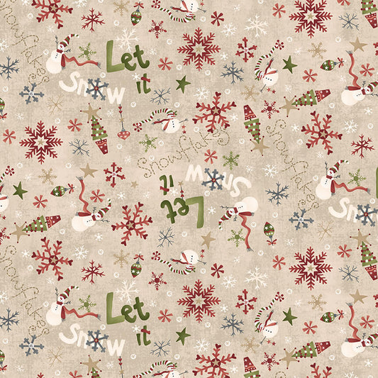 Let It Snow - F2878-44 Cream ||