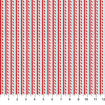 Holly Jolly - Candycane Stripe White Multi