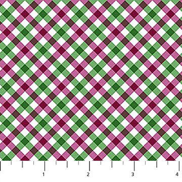 Market Garden - Multi Check White Plum