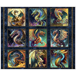 Dragon Fyre - Large Dragon Picture Patches Panel