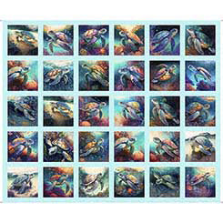 Endless Blues - Sea Turtle Small Picture Patch Panel