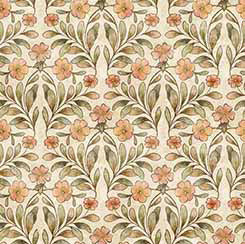 Cotton Tails -Set Floral - Cream 2600 30083 E - QT Fabrics