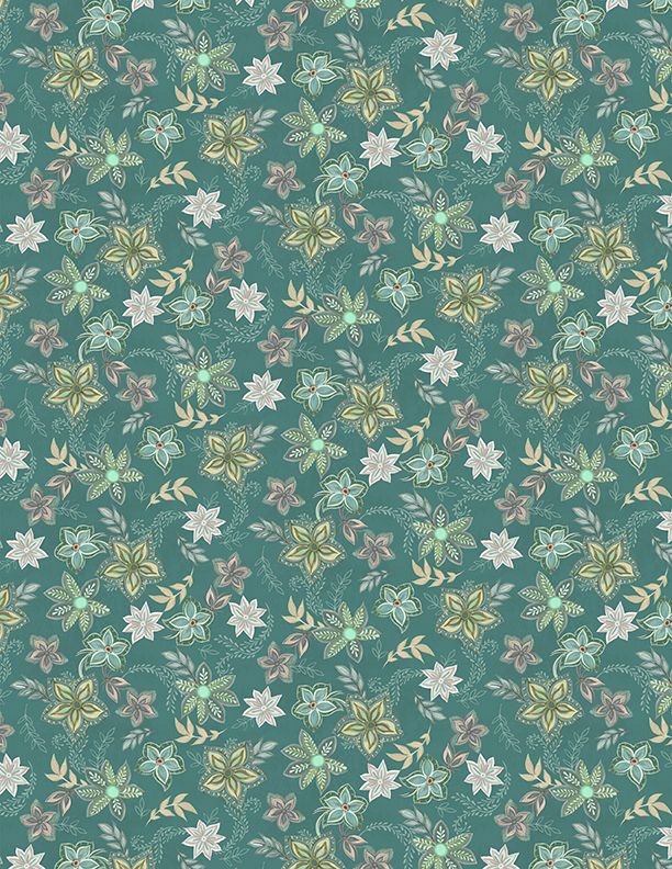 Blissful - Graphic Floral Teal - 3017-27647-775