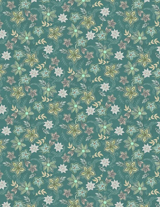 Blissful - Graphic Floral Teal - 3017-27647-775