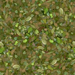 Fluttering Petals - Watercolor Texture Green