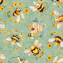 Buzz, Buzz, Buzz - Bees & Beehives Sage