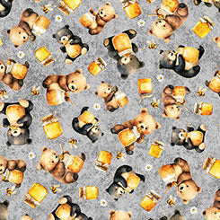 Buzz, Buzz, Buzz - Bears & Honey Grey