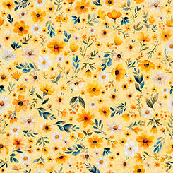 Buzz, Buzz, Buzz - Floral Light Yellow