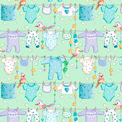 Little Ones - Baby Clothesline - Light Green