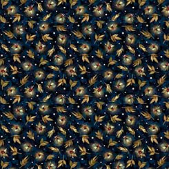 Midnight Petals - Wheat Sprigs Midnight