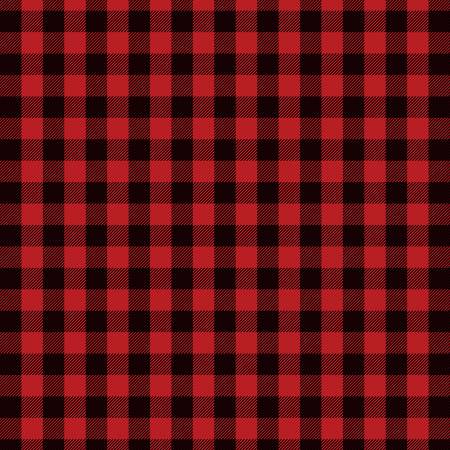 Season of Heart Black Buffalo Plaid