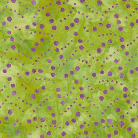 Garden Gate - Pebbles Green Lemongrass Batik