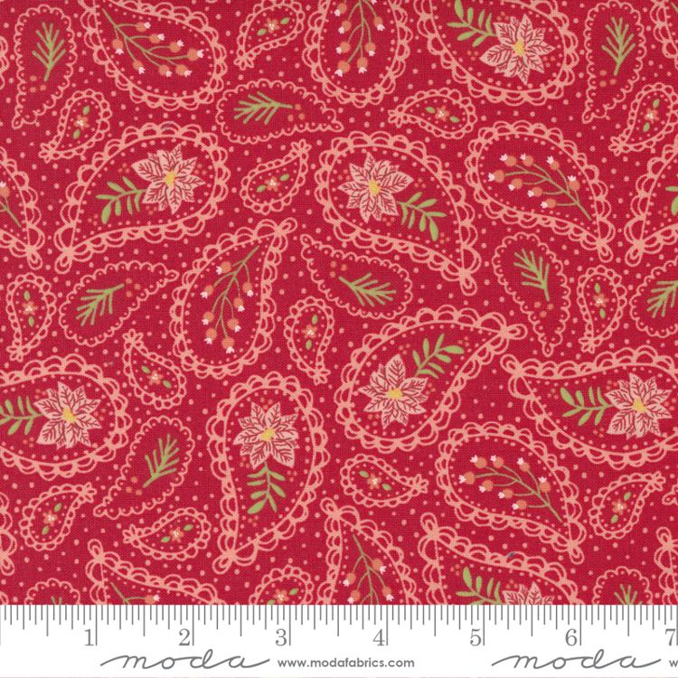 Joyful Joyful Poinsettia Red 20804 22 Moda #1