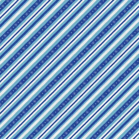Woodland Gifts - Blue Diagonal Stripe