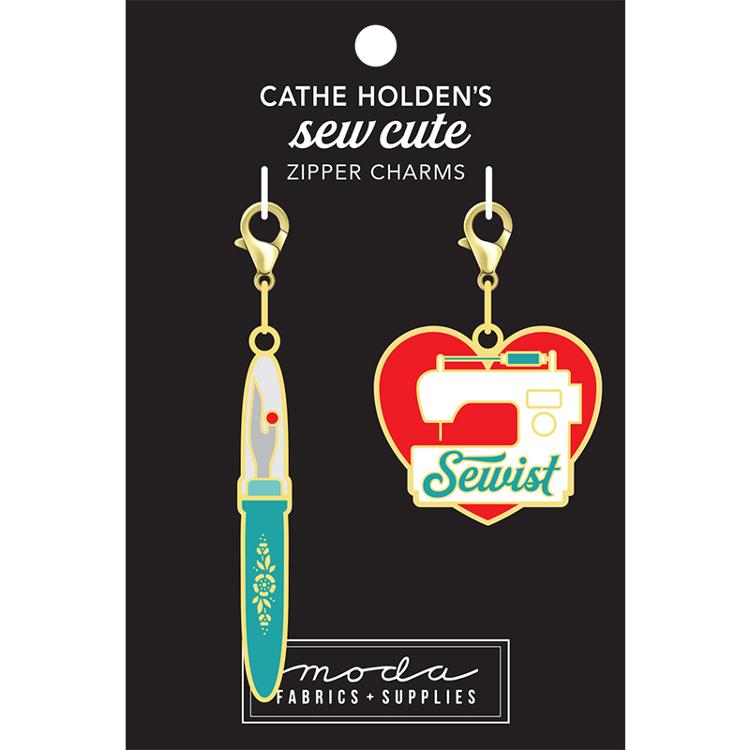 Seam Ripper Zipper Pulls 2ct CH108 Moda #1