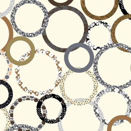 Natural Patchwork Rings 108in Wide Back