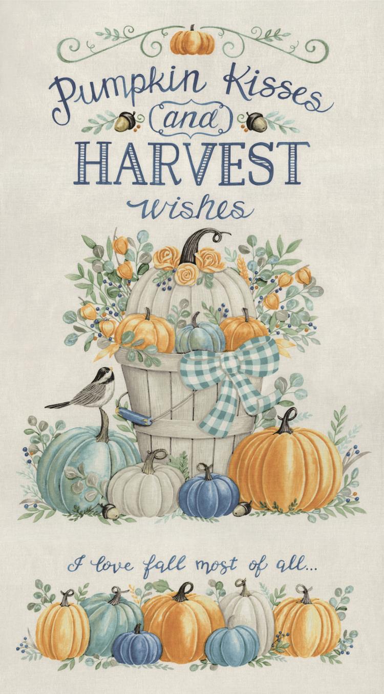 Harvest Wishes Panel Whitewashed
