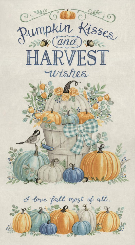Harvest Wishes Panel Whitewashed