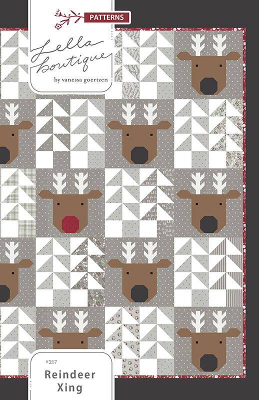Reindeer Xing Quilt Kit by Lella Boutique