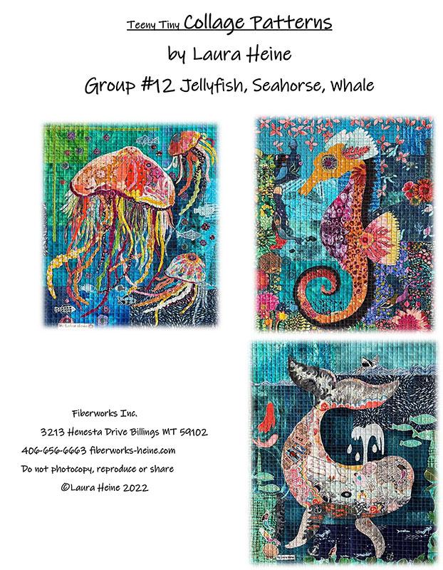 Teeny Tiny Collage #12 LHFW TT12 Fiberworks#1