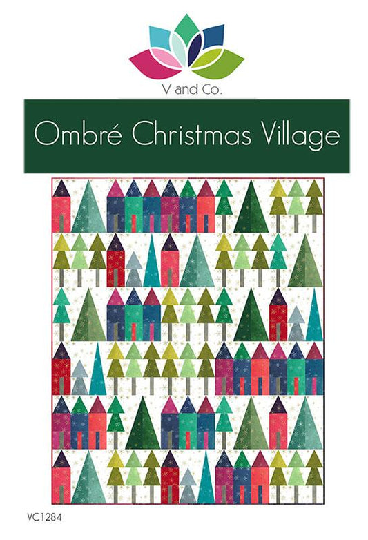 Ombre Christmas Village G VC 1284 V and Co#1