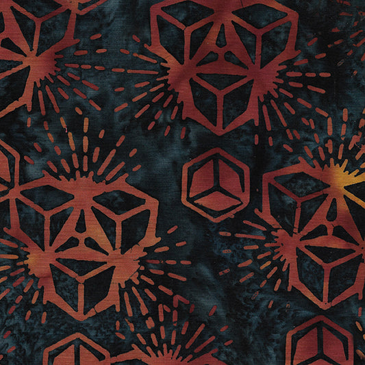 Modern Opulence  Hexagon Starburst-Blue Storm 612204590 /