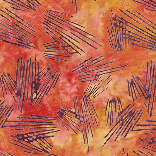 Chromatic - 612306810 / Lines-Multi Pink Orange Sunset (Fabric #3)