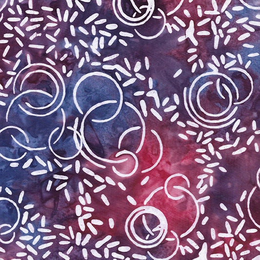 Bubbles Curves and Corners - Bubbles and Jimmies-Multi Red White Blue PInk